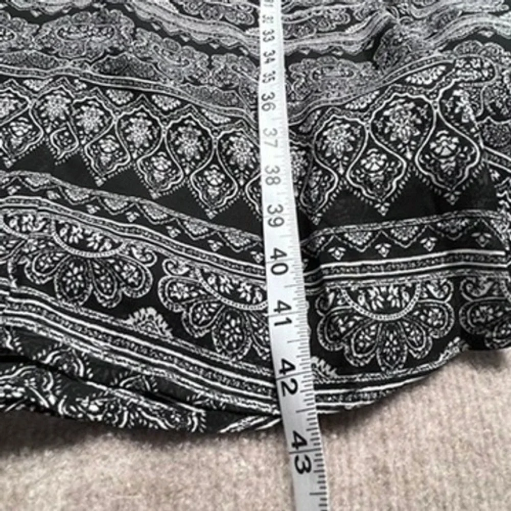 Ryan Michelle‎ Black White Paisley Print Sleeveless Dress Size 14 Career